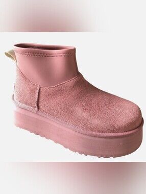 UGG Classic Mini Dipper Platform 'Pink Dawn' Boots Size 6 NWOT MSRP $159.99